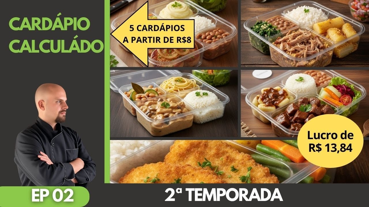 Cardápio Diário #02 | 5 Marmitas Populares para Vender Bem a Semana Toda