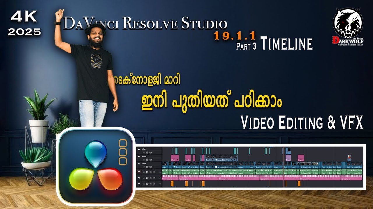 Davinci Resolve 20/19 crash course Malayalam #colorgrading #videoediting #editing #fusion #vfx