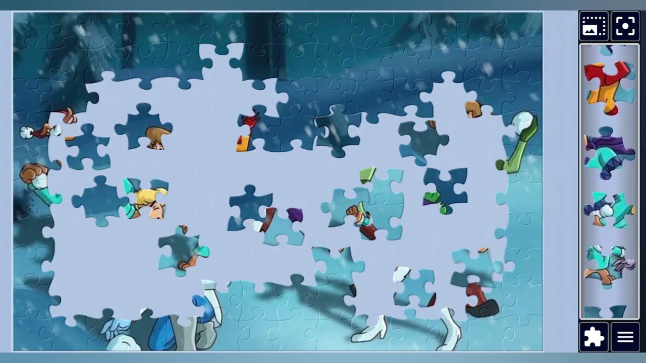 Scooby-Dooby-Doo- Snowball Showdown👫👫🐕❄️🛼✨️🪄//jigsaw puzzles🧩//jigsaw puzzles journey🧩//puzzlesArt//