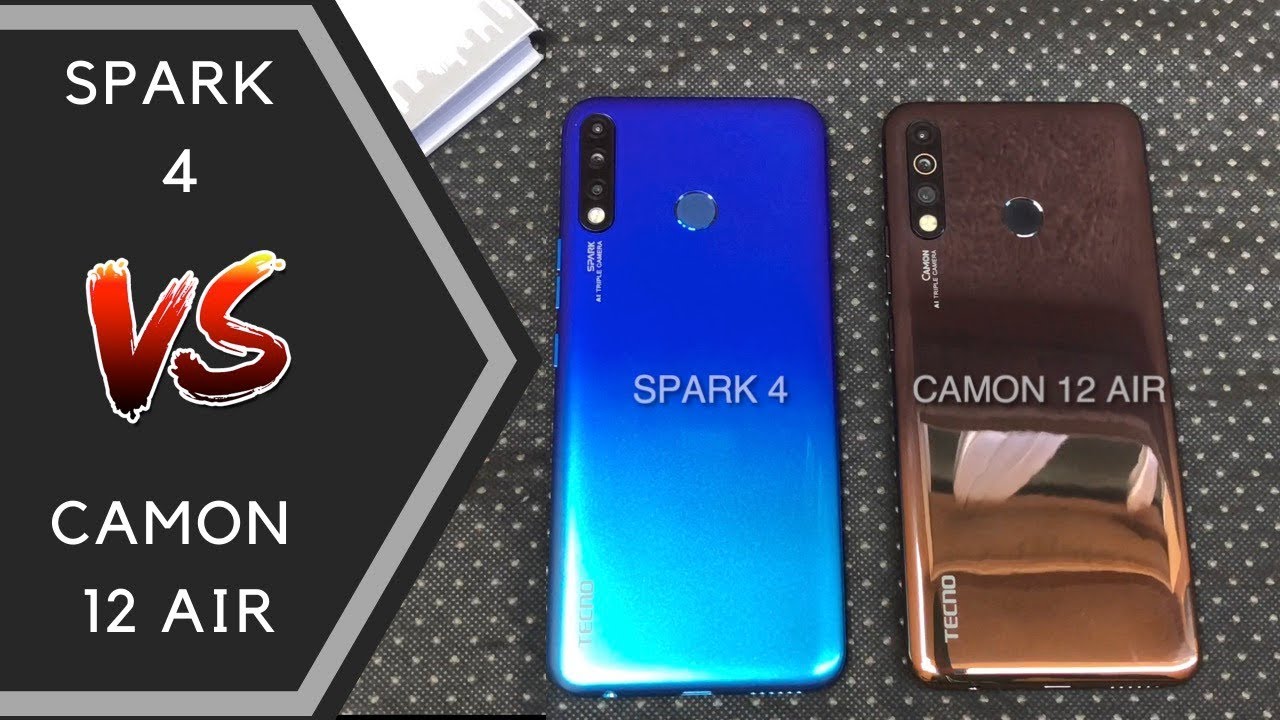 Por&oacute;wnanie prędkości lotu TECNO Spark 4 i Camon 12