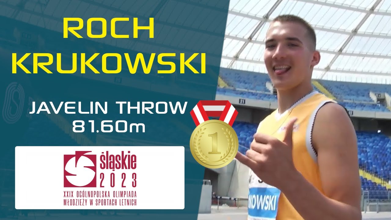 ROCH KRUKOWSKI | 𝙅𝘼𝙑𝙀𝙇𝙄𝙉 𝙏𝙃𝙍𝙊𝙒 ♂️  | U18 🇵🇱 ATHLETICS CHAMPIONSHIPS - CHORZÓW 2023 | 🇵🇱 RECORD