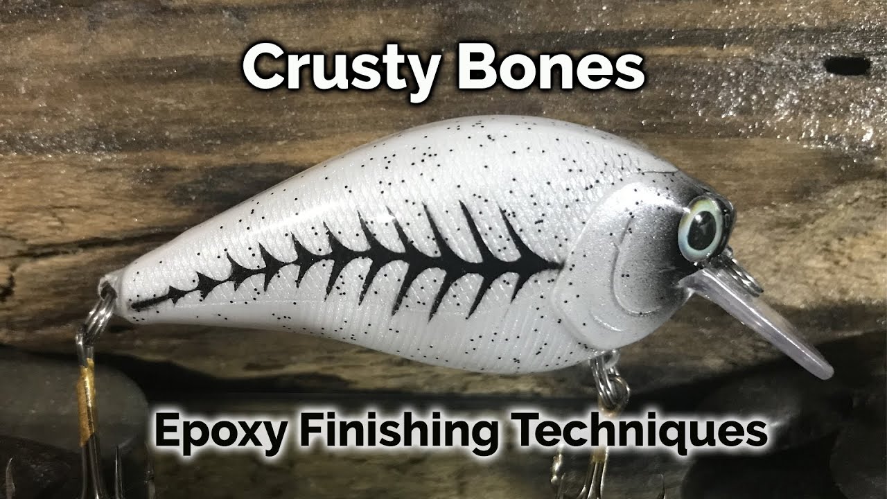 Custom Lure Painting Crusty Bones Crankbait - Epoxy Techniques for Beginners