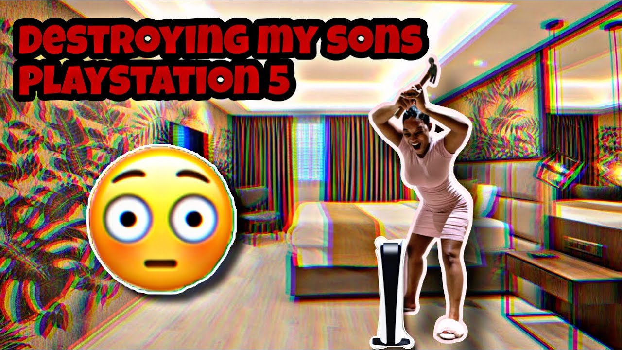 DESTROYING HIS PLAYSTATION 5 