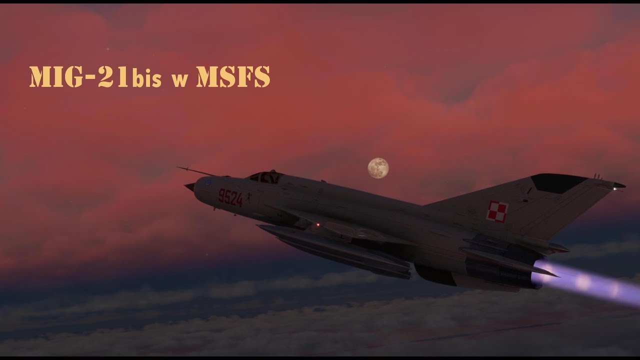 MIG-21bis w MSFS – przelot nad Trójmiastem i okolicami.