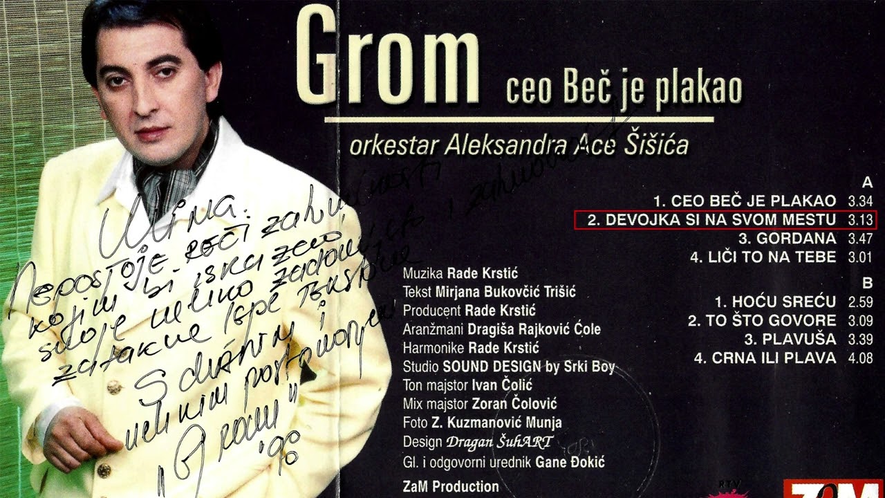 Milivoje Matejevic Grom - Devojka si na svom mestu