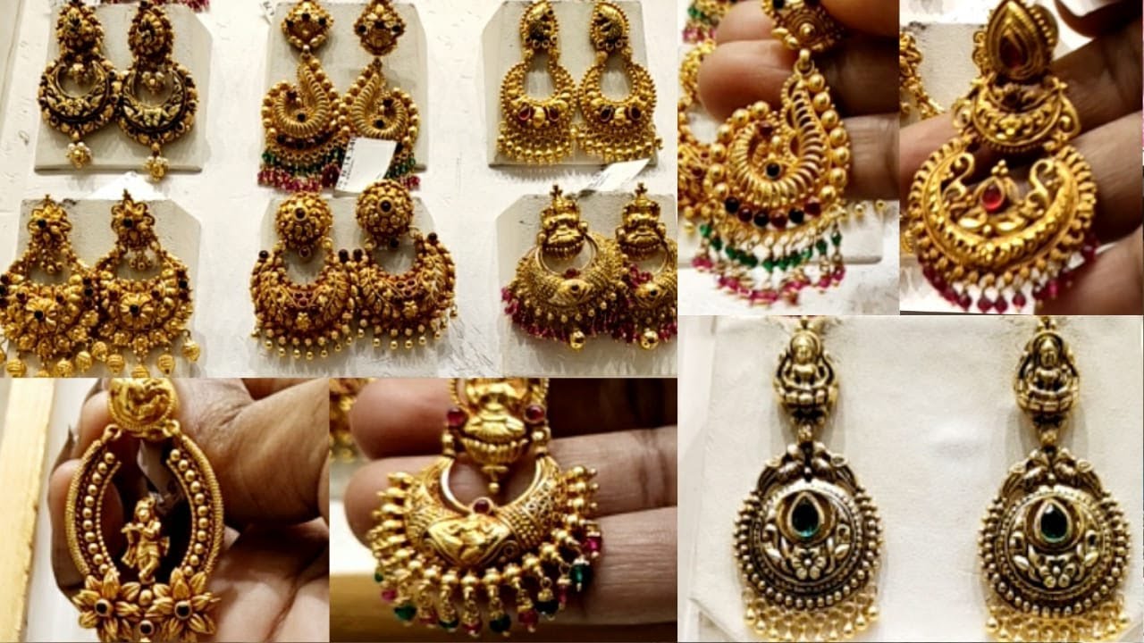 Earring Collections from 8 Grams with Wastage details || Antique Earrings & Jhumkas Elite Saravana