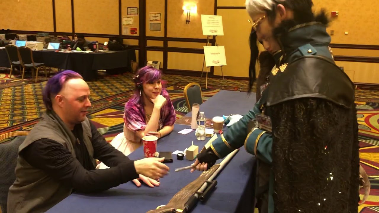 Percy and Ripley meet Taliesin Jaffe at LosCon 45