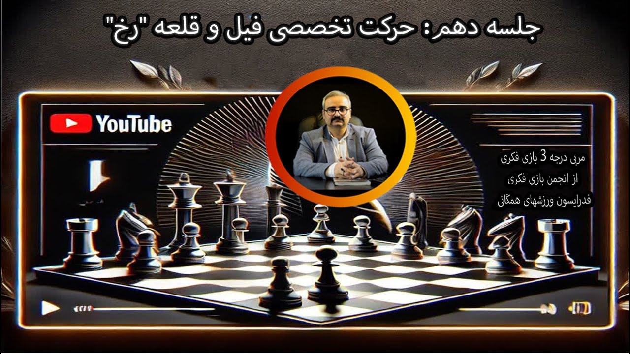 آموزش شطرنج به کودکان (جلسه دهم: حرکت تخصصی فیل و قلعه 