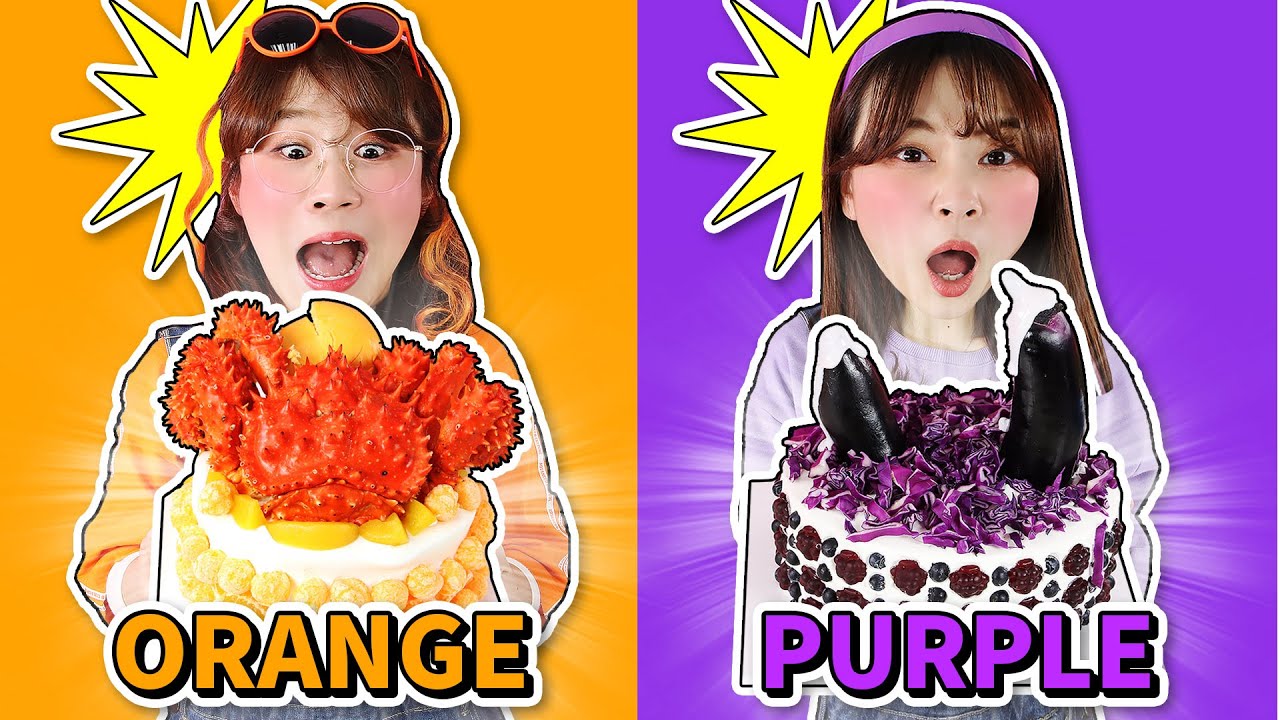 单色挑战之只能用一种颜色装饰蛋糕！One color Cake Decorating Challenge小伶玩具 | Xiaoling toy