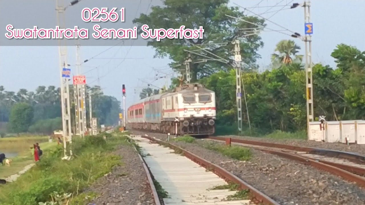 Raging beast CNB WAP7 led Swatantrata Senani Superfast Special bullets past kishanpur at flat MPS.