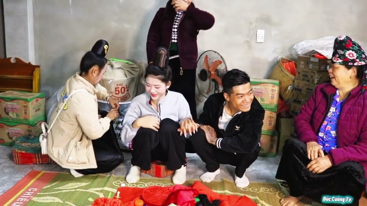 TOÀN CẢNH LỄ BÚI TÓC CD NHÃ MỸ & DUY SƠN BẢN MÉ XÃ MƯỜNG CHANH.