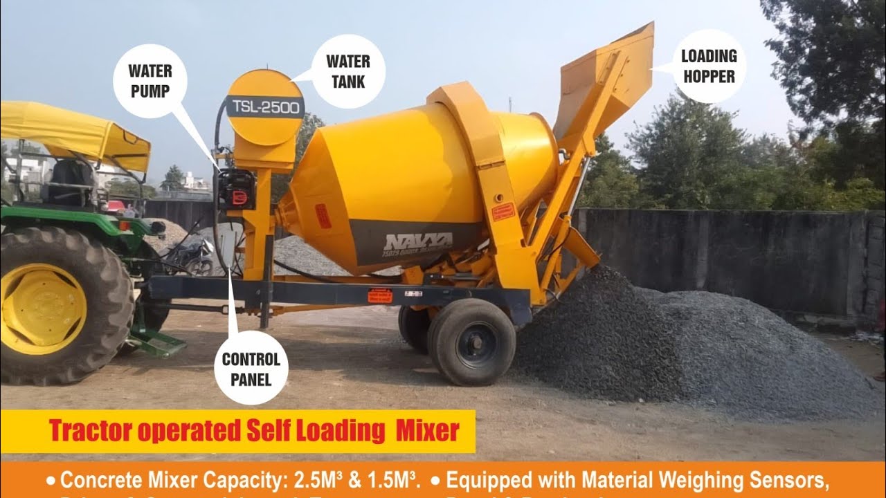 9855597851 Tractor Self Loading Concrete Mixer