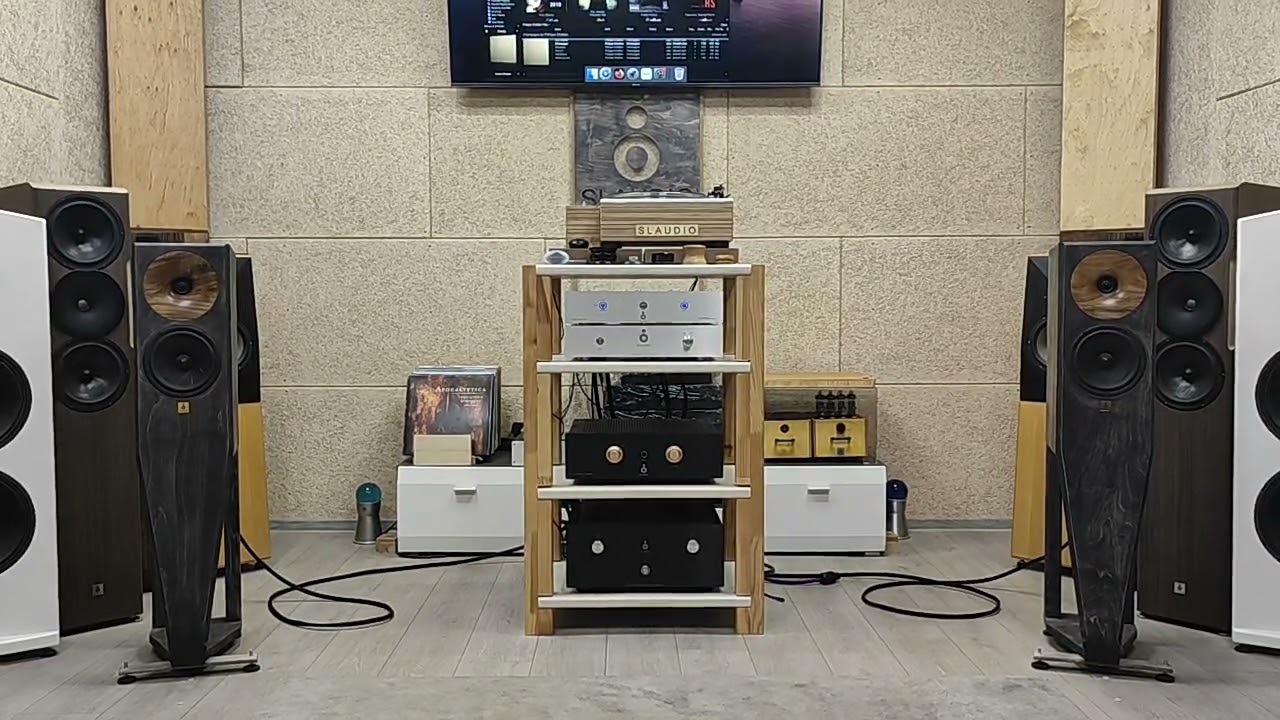 SLAudio Frankenstain speakers + Retro dac + AC amp - Champagne