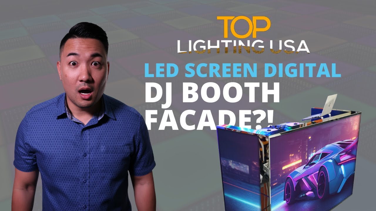 Top Lighting USA's new LED Screen Digital DJ Booth Facade