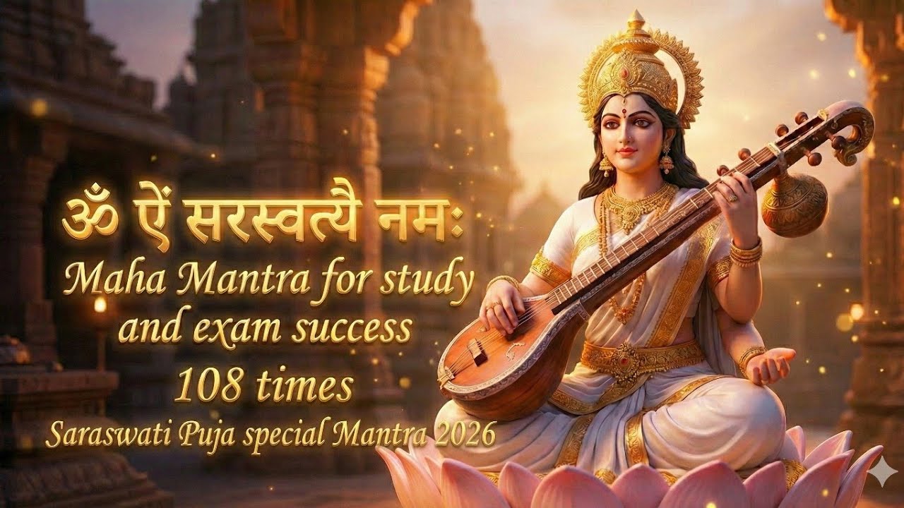 Study with Maa Saraswati || Saraswati Mantra for Study, Focus & Exam Success | Basant Panchami 2026