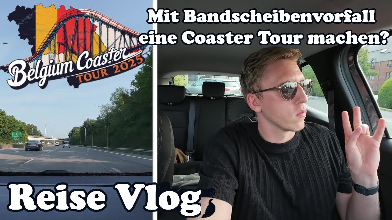 Mit Bandscheibenvorfall eine Coaster Tour machen?- Geht das? | Belgium Coaster Tour Reise Vlog