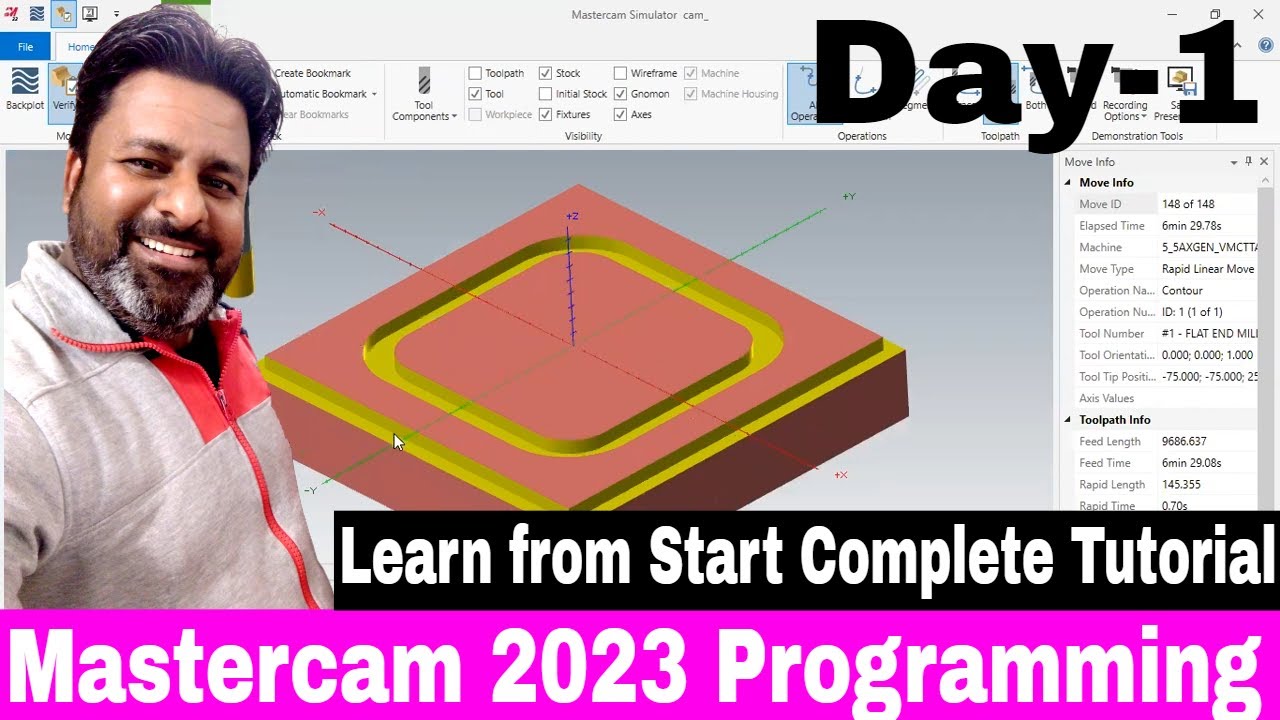 Mastercam 2023| Mastercam Programming | How to Start Mastercam tutorial