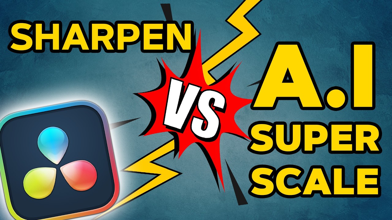 A.I SuperScale vs. Sharpen | DaVinci Resolve 20