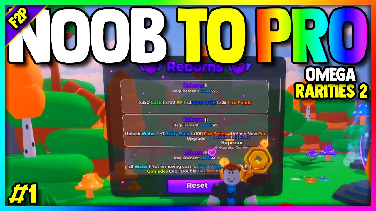 Going from NOOB To PRO in Roblox Omega Rarities 2... (NO Robux as F2P) | Episode 1