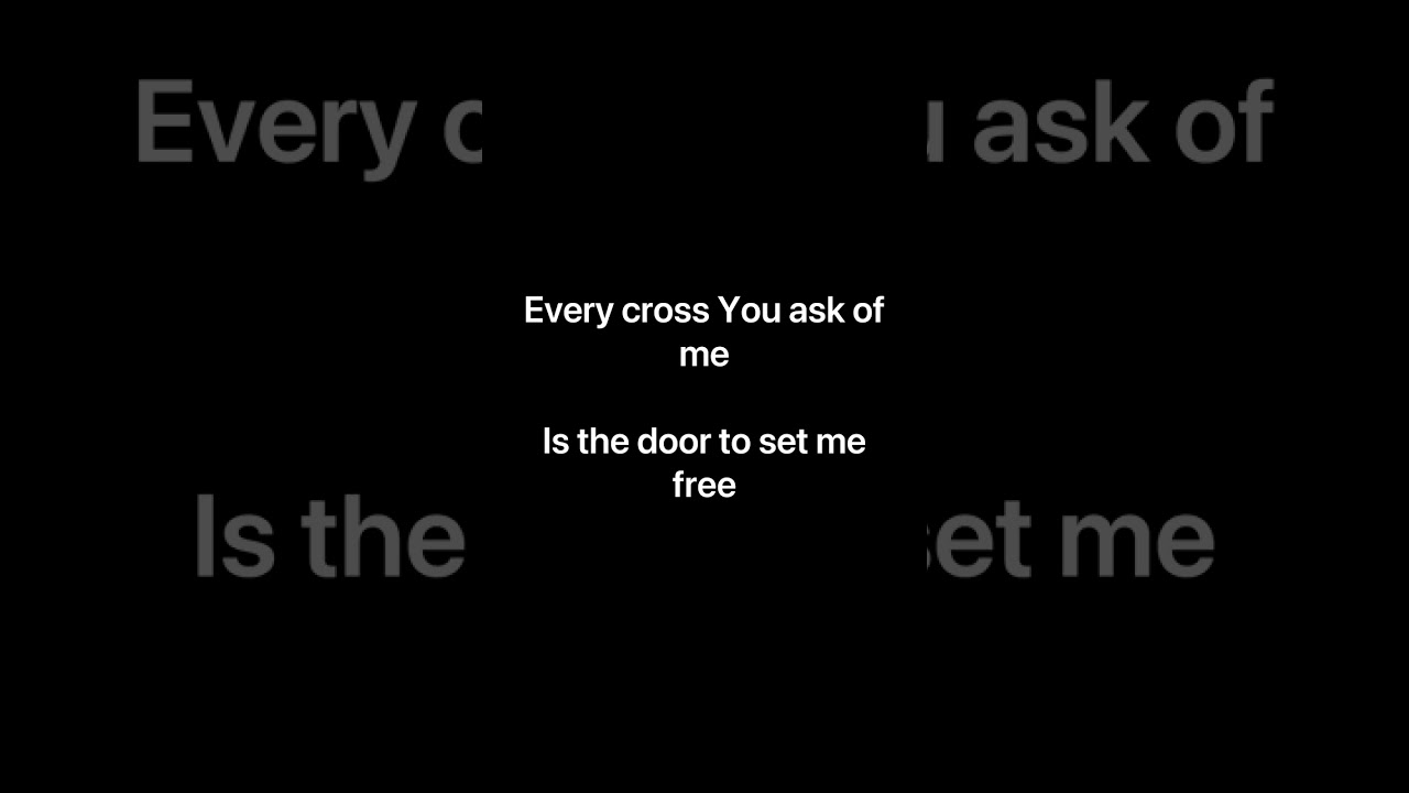 First, You