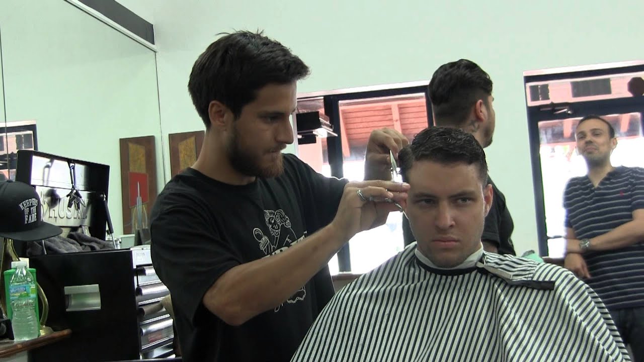 Vice City Barber Shop - Side Part Pompadour