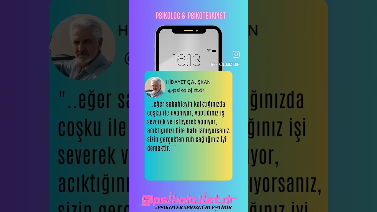 Yaşadığınız hayat size coşku veriyorsa sağlıklısindır; #onlinepsikolog #onlinepsikoterapi #b&uuml;t&uuml;nc&uuml;l