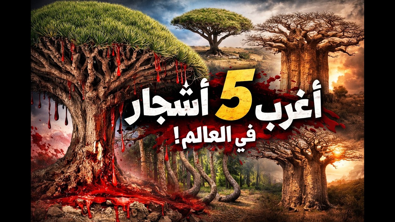 أغرب 5 أشجار في العالم لن تصدق وجودها | أشجار تتحدى قوانين الطبيعة! 🌳🌍