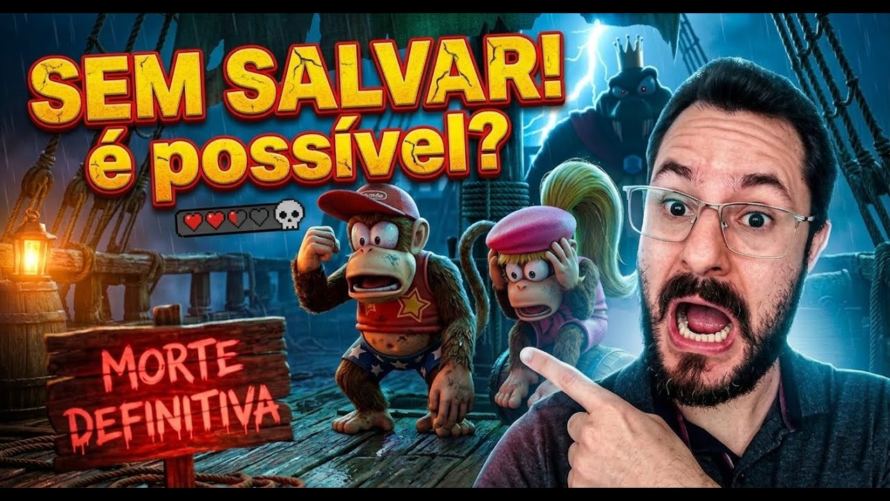 🔴💀ACABOU AS VIDAS, RESETOU! – Donkey Kong 2 sem salvar.