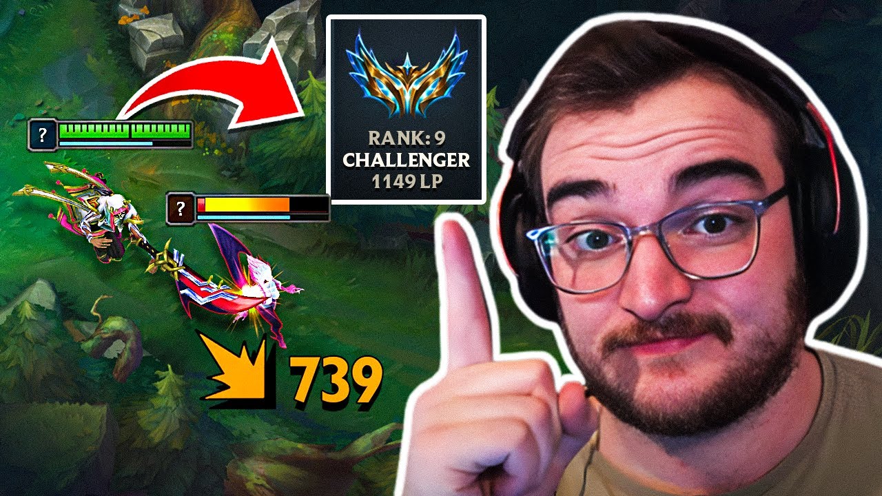 I made the enemy CHALLENGER assasin give up on life (in game)