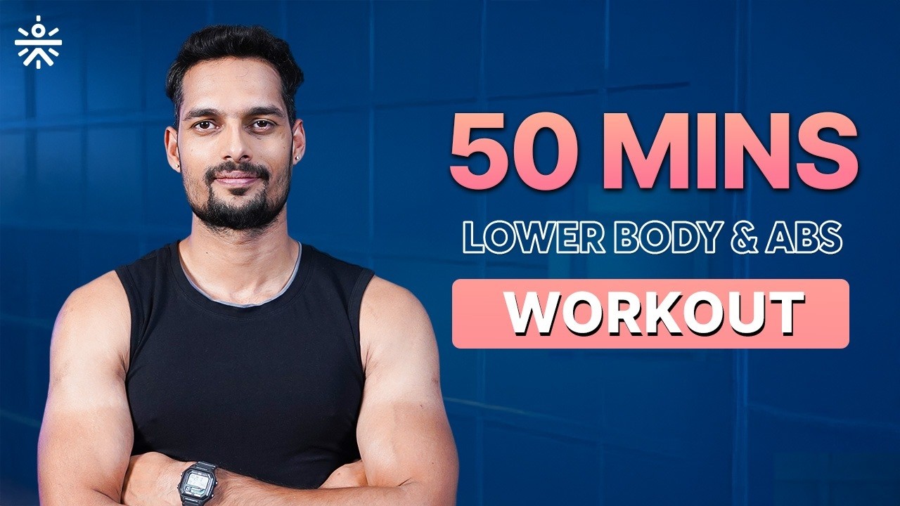 50-Min Leg & Abs Workout at Home | No Equipment Lower Body & Core Training | @cult.official