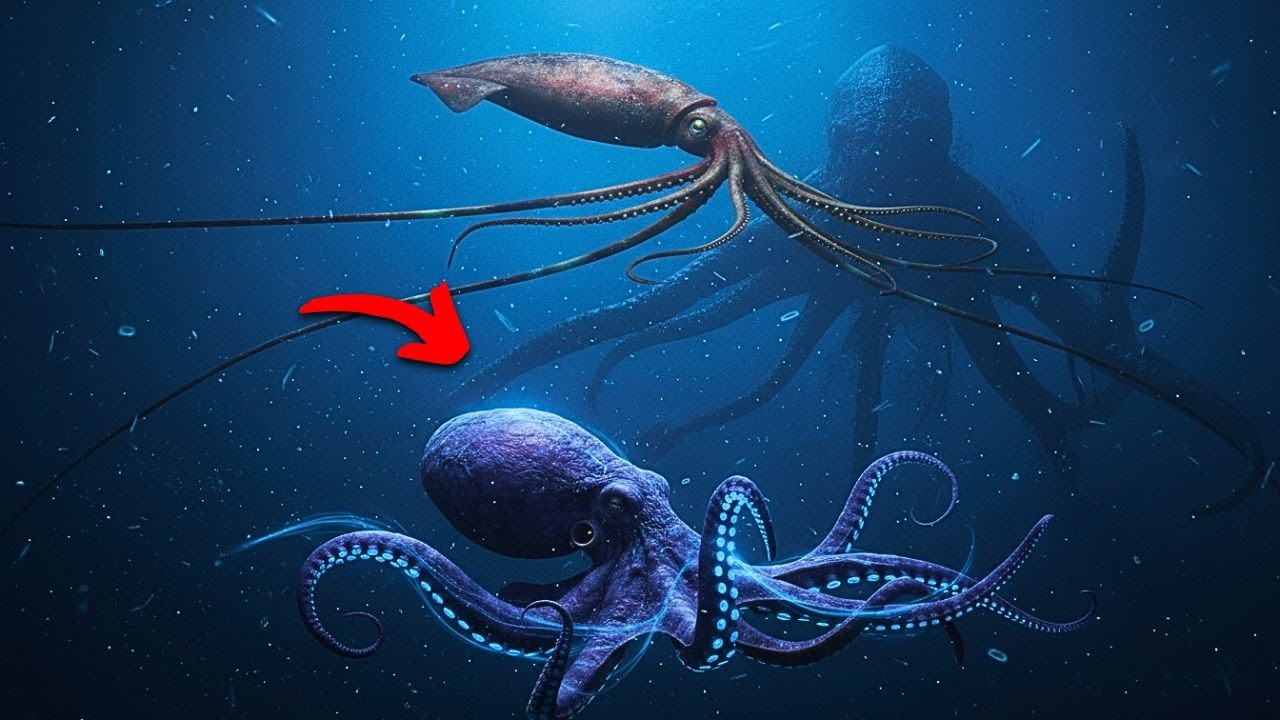 Every Terrifying Giant Squid And Octopus Explained
