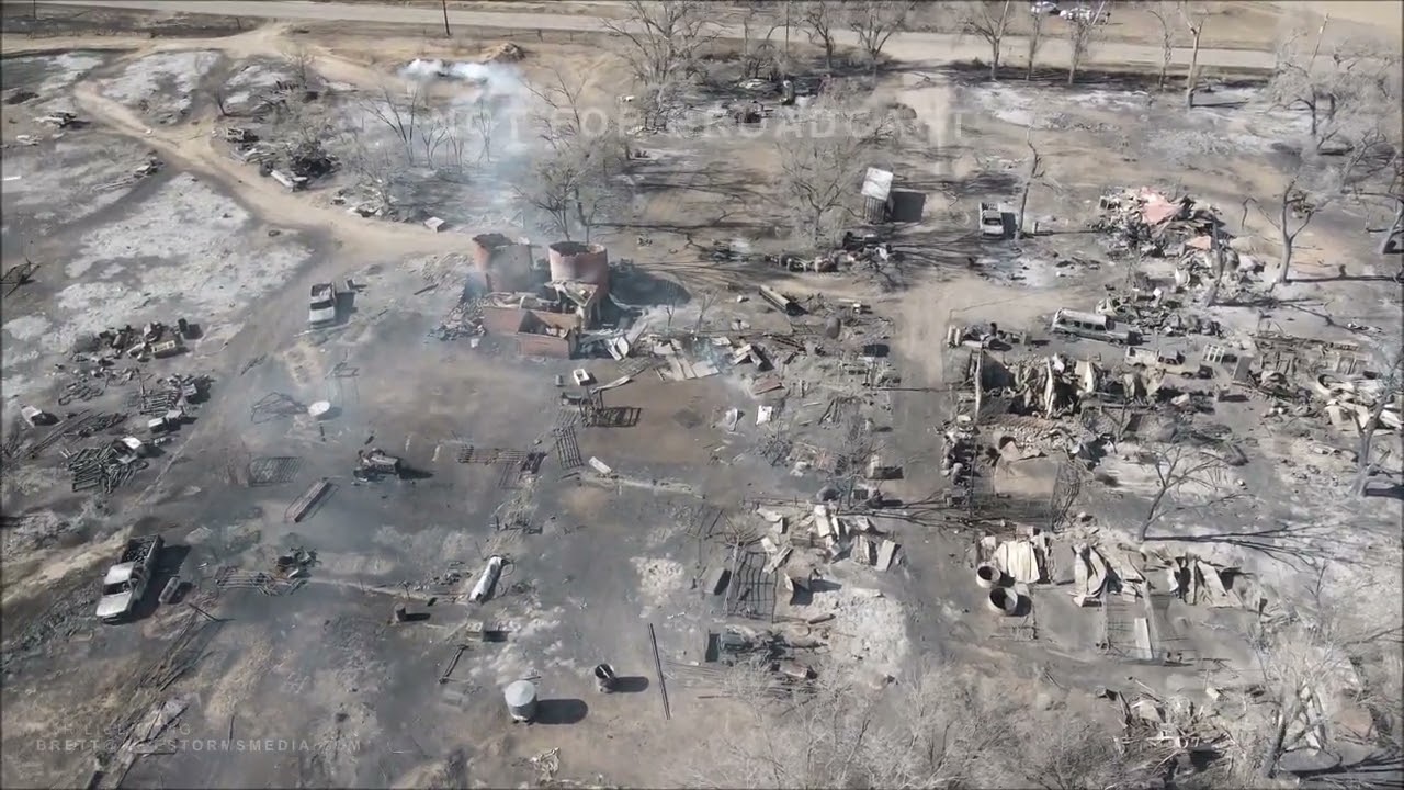 04-13-2022 Fort Lyon, CO  Wildfire Aftermath with Lost Structures