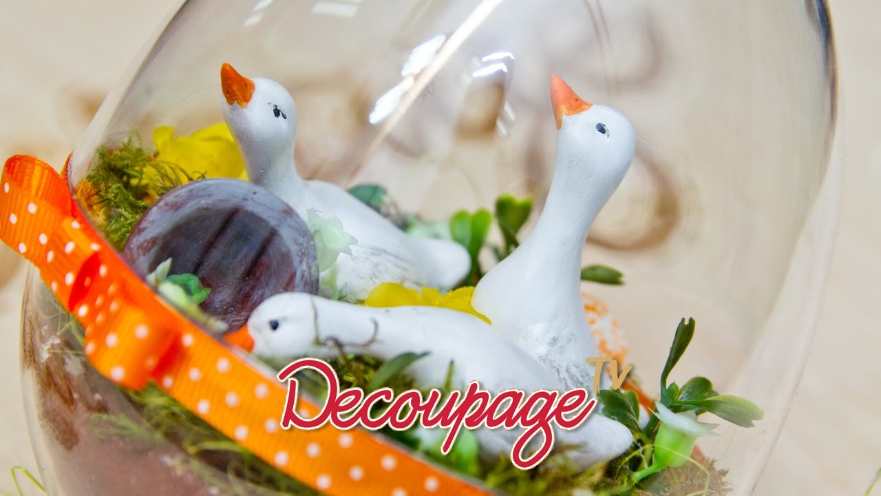 Decoupage - Wielkanocne Jajko 3D - instrukcja krok po kroku