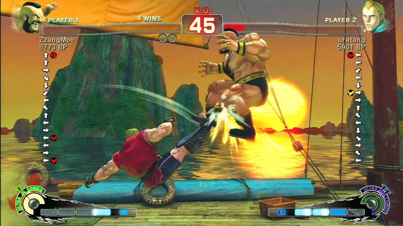 SSF4 Endless Battle  ZzangMoo (ZA)  vs  uratang (AB)