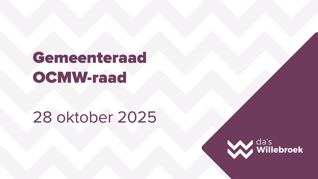 Gemeente- en OCMW-raad 28 oktober 2025