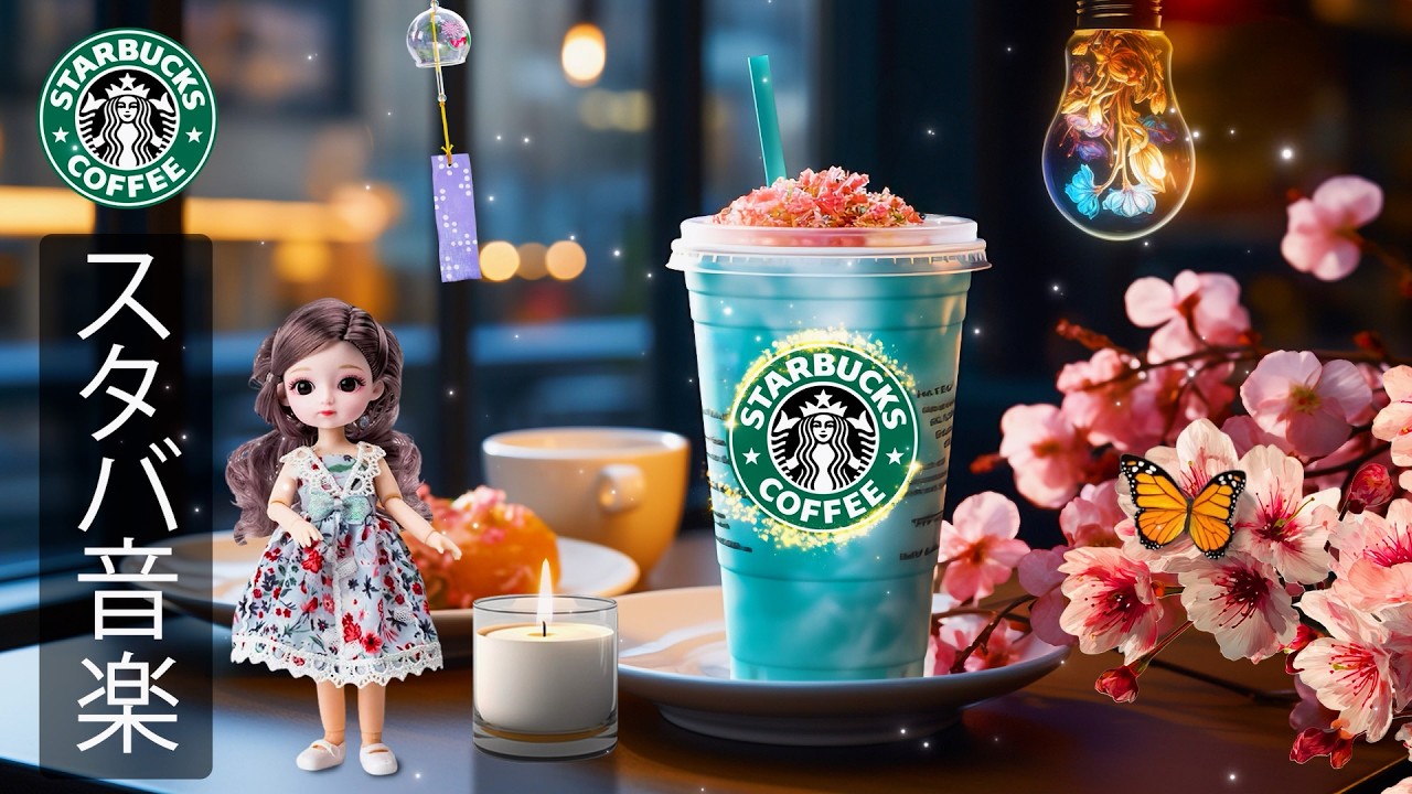 [スターバックスBGM] [広告なし] スターバックスのカフェで朝に流れる心地よいジャズミュージック。集中力とエネルギーを高める、穏やかでポジティブなBGM。仕事、勉強、読書に最適です。