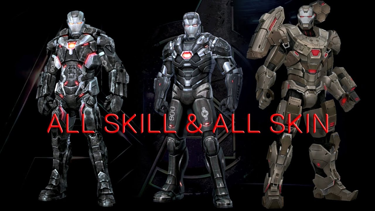 Marvel Future Fight | All skin & skill | WAR MACHINE 2022