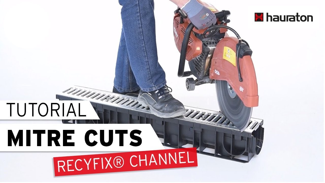 Mitre Cuts | RECYFIX Drainage Channel | Processing Tutorial