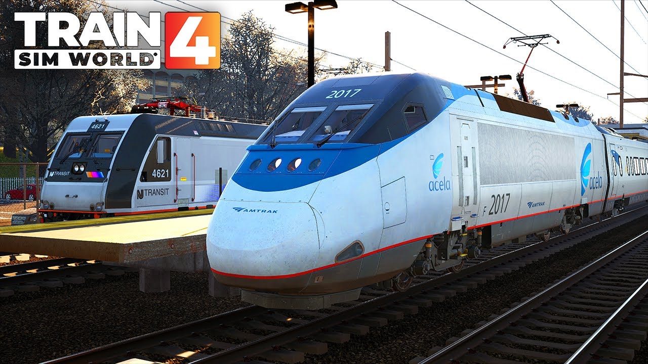 Train Sim World 4 - Operating Amtrak Acela Express | NY Penn - Trenton | Northeast Corridor