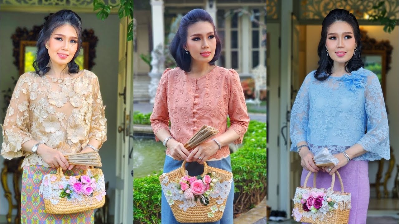 🌹 รีวิวสินค้าสวยๆ@ร้านกันตา🌈 สีสันของเสื้อลูกไม้แต่งไทย🌸 ร้านกันตา♡รวมเสื้อลูกไม้ที่งดงามละมุนตา