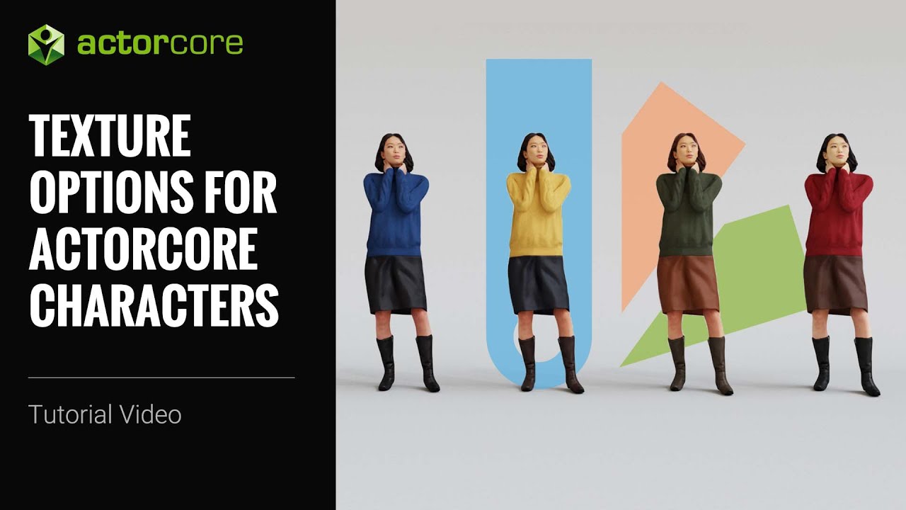 How to Apply and Swap Color Changes for 3D Characters | ActorCore Asset Store