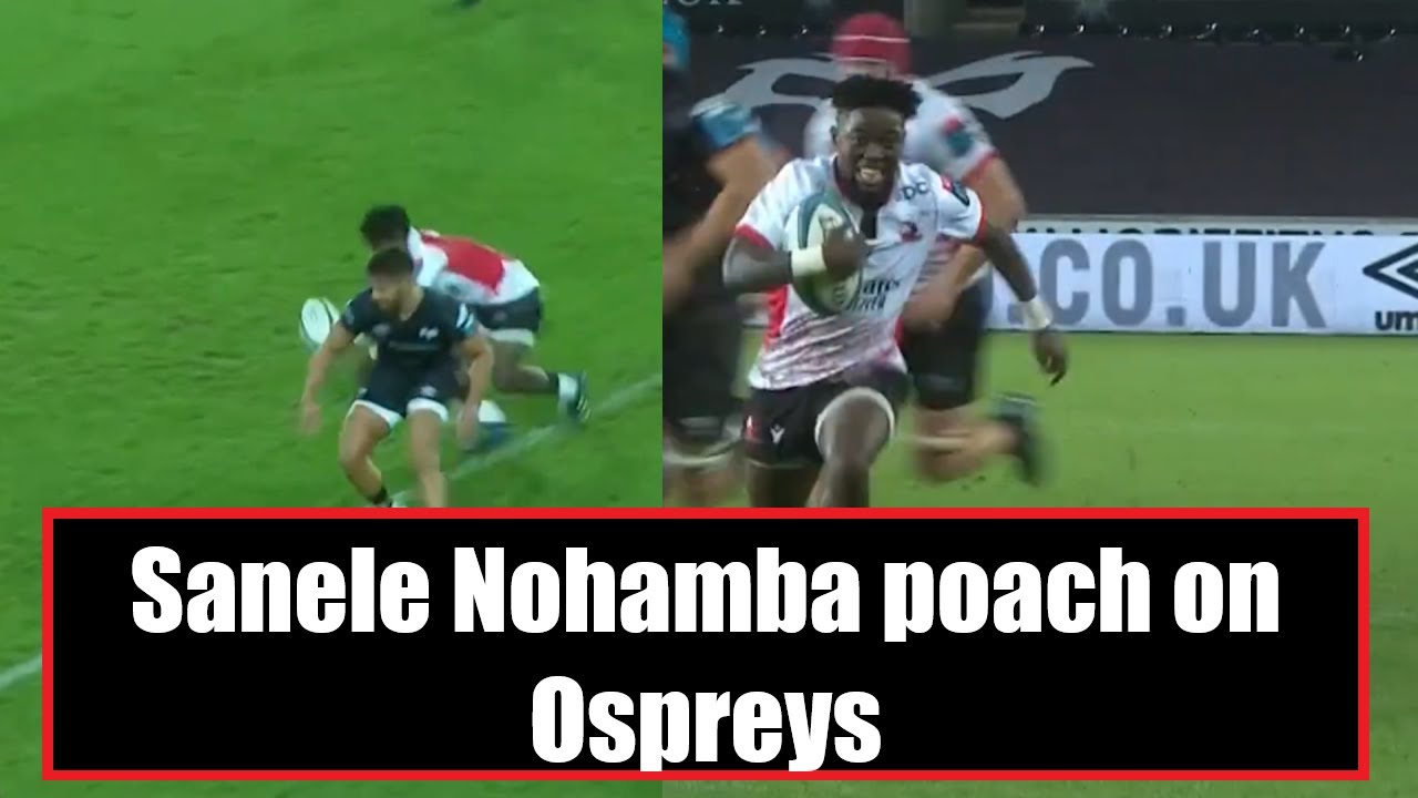 Sanele Nohamba poach easy try | Ospreys vs Lions | United Rugby Championship 2022/2023