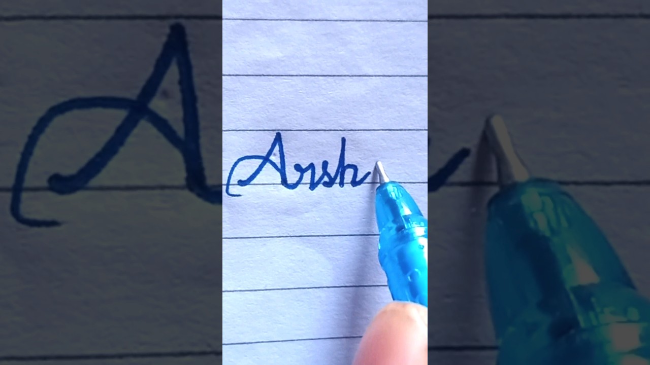 Arshad in cursive ✍️✍️ handwriting #shortsvideo #youtubeshorts
