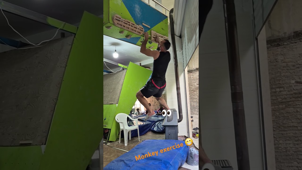 monkey exercise for rock climbing#exercise.            #monkey #rockclimbing #gym #rockclimbinggym