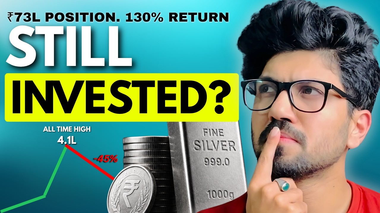 Silver Price Crashed 45%. Should You Buy, Sell or Hold? | My ₹73L Position