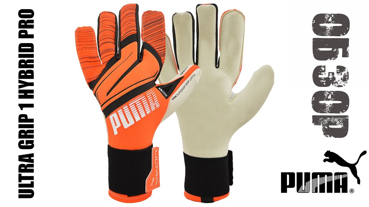 Обзор - PUMA ULTRA GRIP 1 HYBRID PRO - вратарские перчатки