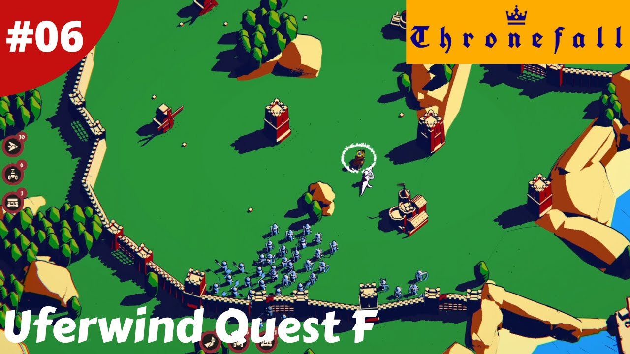 Uferwind Quest f & New Hero Lizzard Rider Good Or Not? - Thronefall - #06 - Gameplay