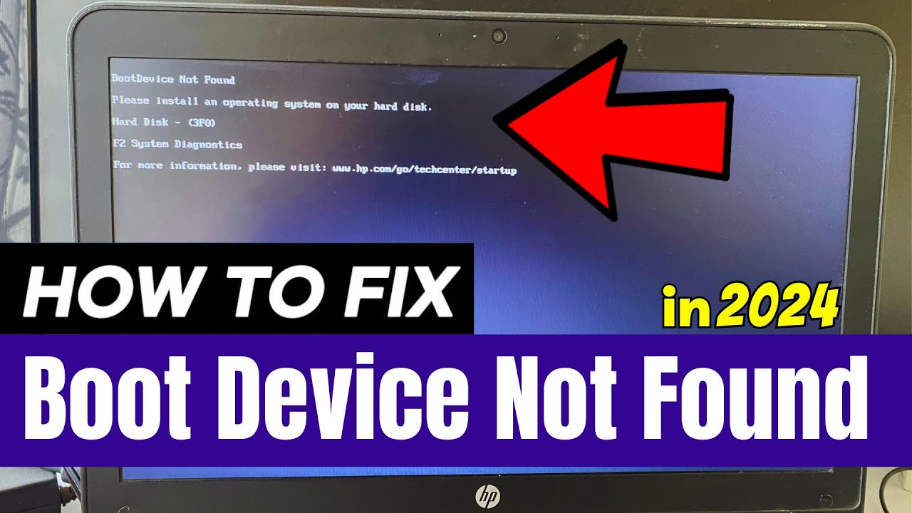 [ИСПРАВЛЕНО] Ошибка &laquo;Загрузочное устройство не найдено&raquo; на жестком диске 3F0 на ноутбуке/ПК HP