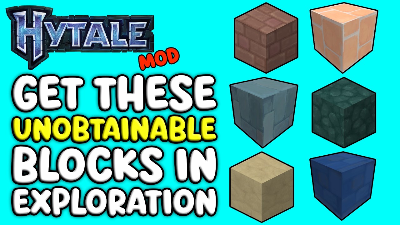 Getting Hytales Unobtainable Blocks In Exploration Mode (Runecleft Valley Mod)