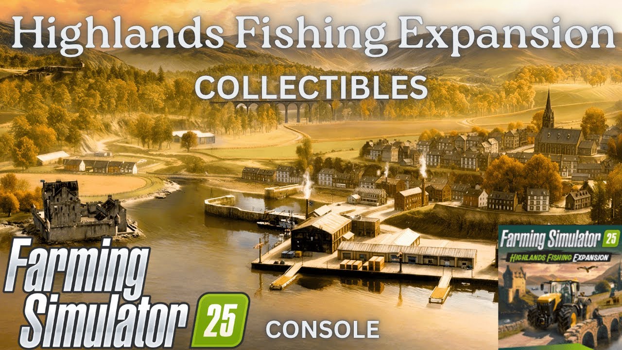 ALL 12 COLLECTIBLES | Highlands Fishing Expansion | FS25 | Console